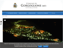 Tablet Screenshot of comune.gorgoglione.mt.it